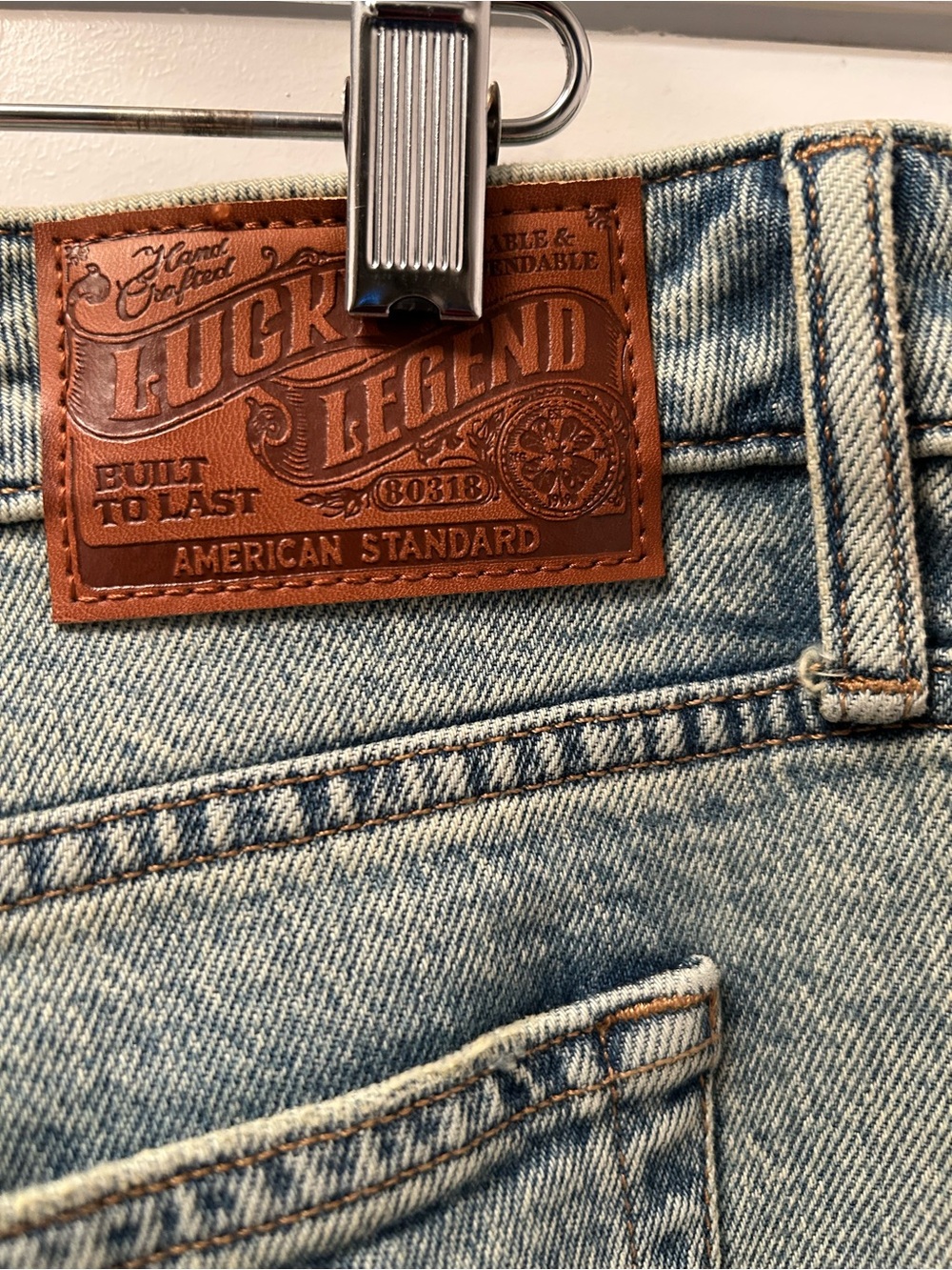 NWT Lucky Legend Jeans Limited Edition Fully Embroidered Baggy - Vintage Wash - Picture 11 of 12